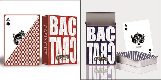 Baccarat Premium Plastic Coated Playing Cards (RED & Blue )