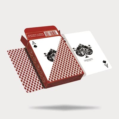 Baccarat Premium Plastic Coated Playing Cards (RED & Blue )