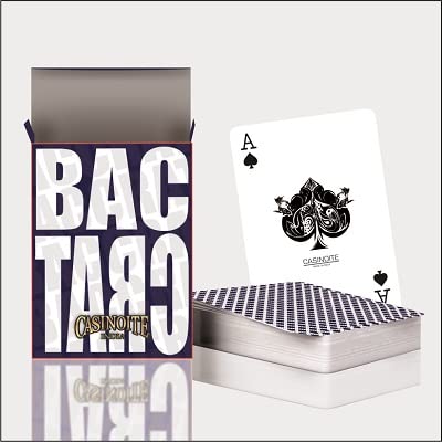 Baccarat Premium Plastic Coated Playing Cards (RED & Blue )