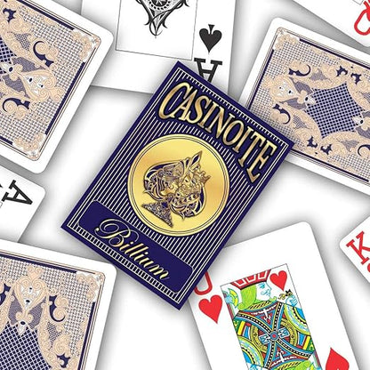 Billium Plastic Poker Playing Card (Blue)