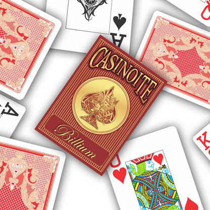 Billium Plastic Poker Playing Card (Red)