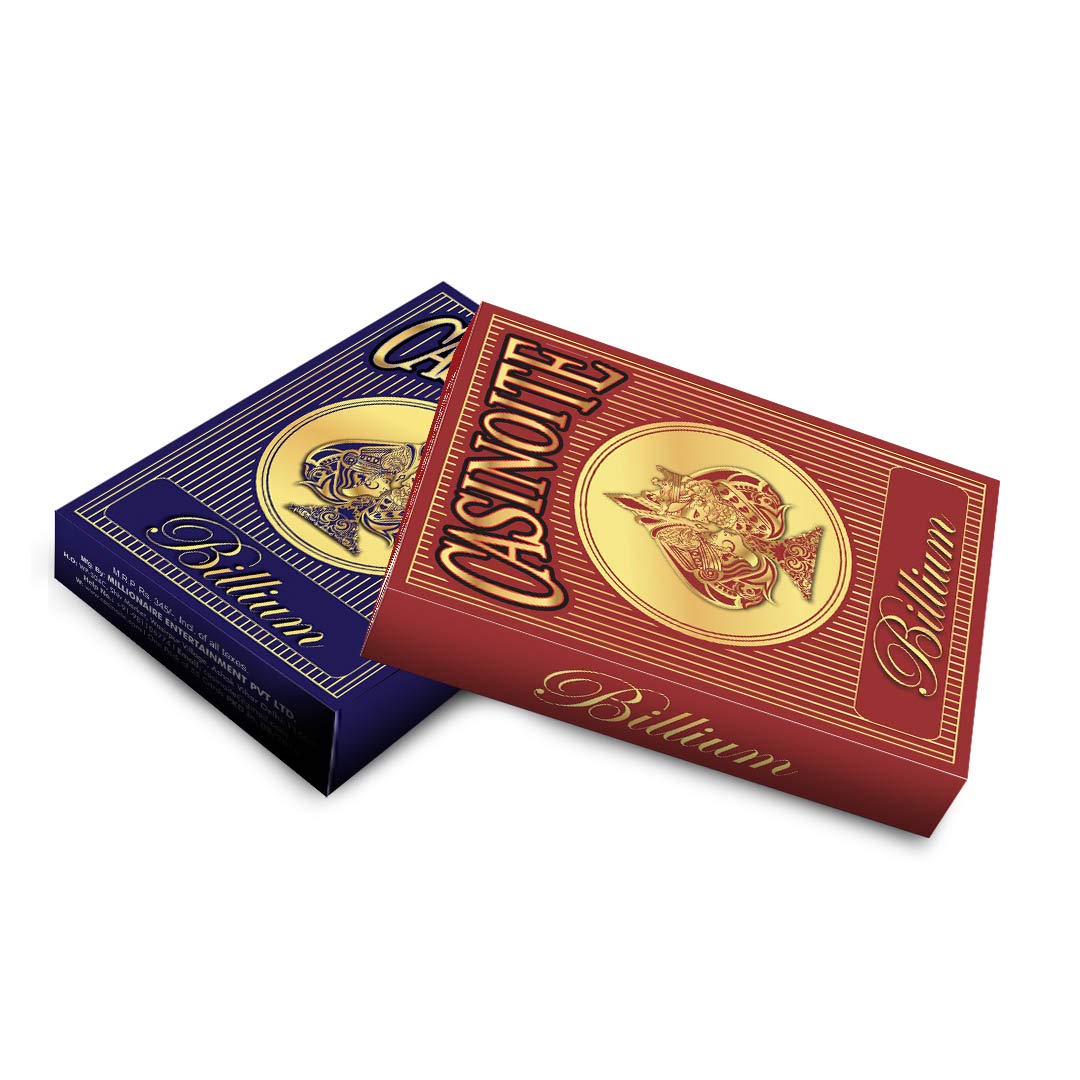 Billium Poker Playing Card (Blue, Red) -2 Pieces