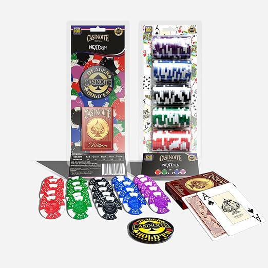 Casinoite Billium 100 Poker Playing Cards Chips Set