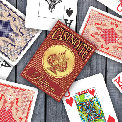 Casinoite Billium playing card - red