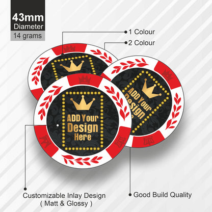FLANKER Customised Poker Chips  43MM