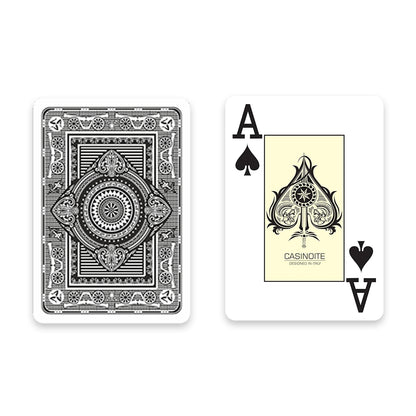 Monarch 100% Plastic Poker Playing Cards-Black