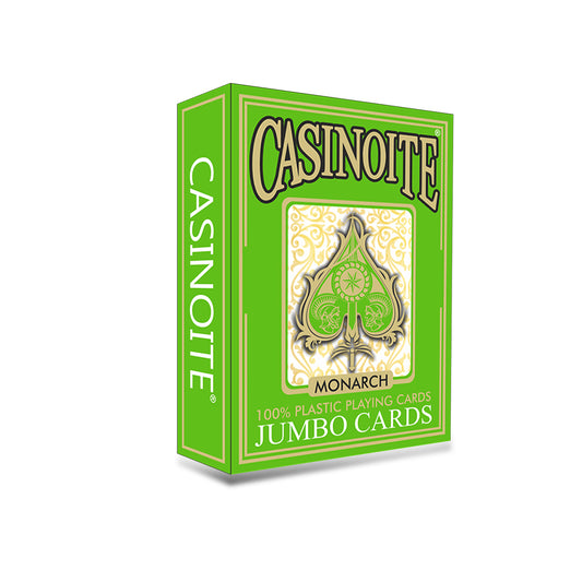 Monarch 100% Plastic Poker Playing Cards-Parrot Green
