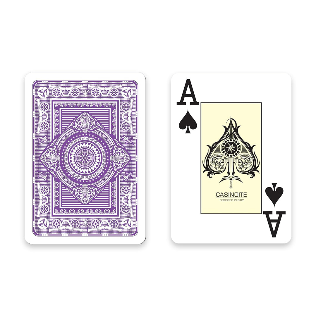 Monarch 100% Plastic Poker Playing Cards-Purple