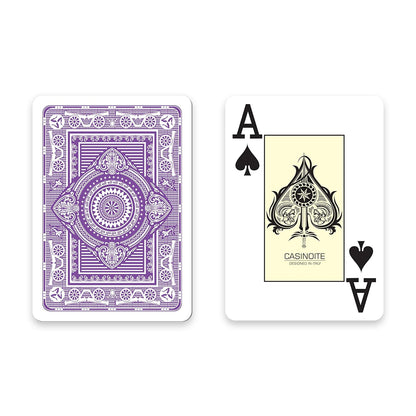 Monarch 100% Plastic Poker Playing Cards-Purple