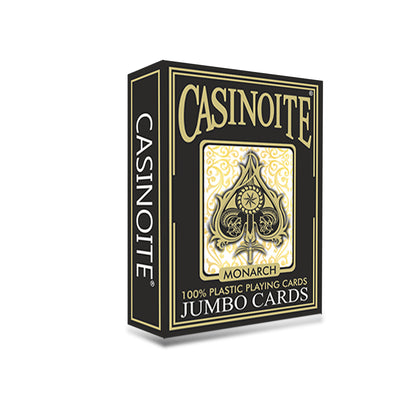 Monarch 100% Plastic Poker Playing Cards-Black