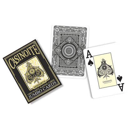 Monarch 100% Plastic Poker Playing Cards-Black