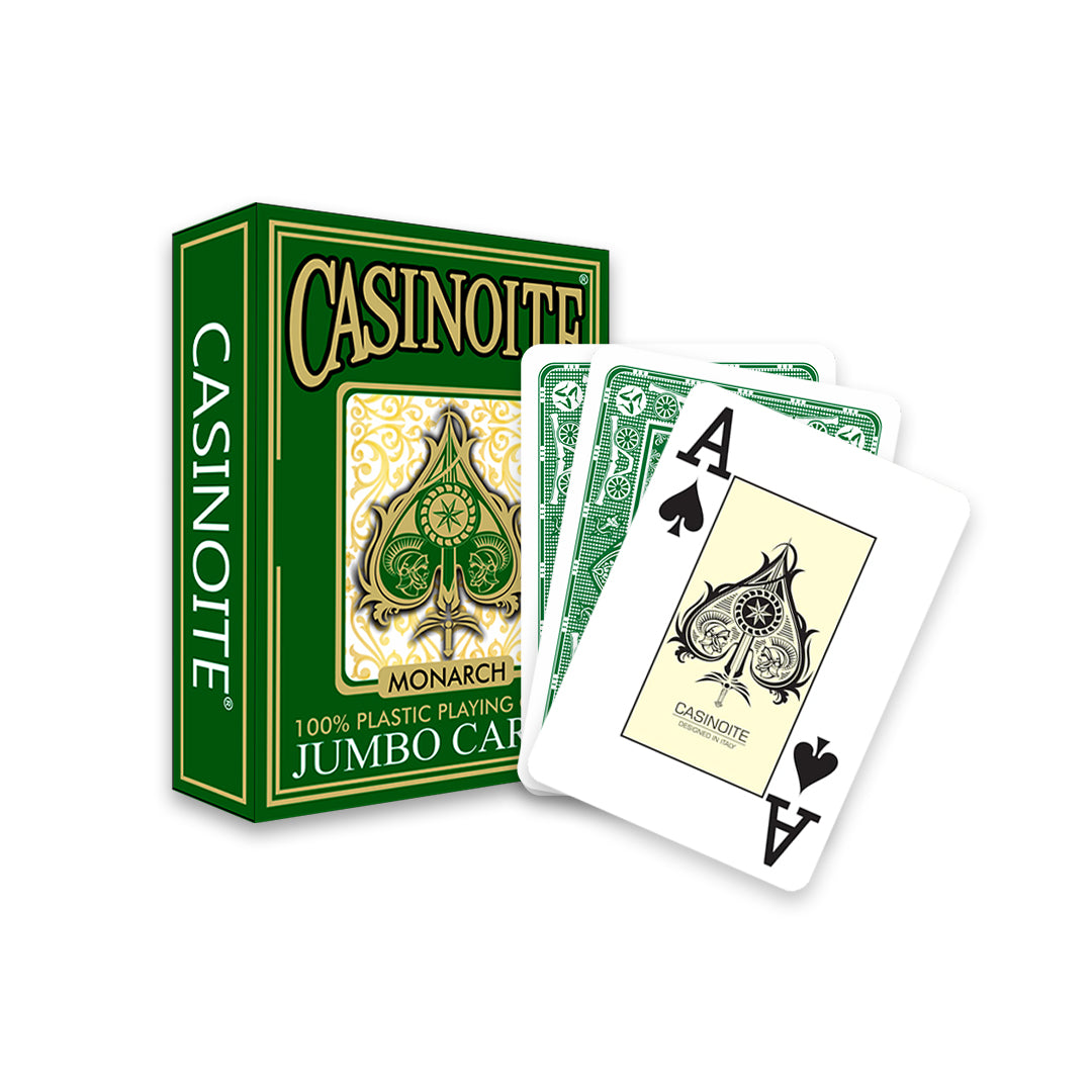 Monarch 100% Plastic Poker Playing Cards | Green