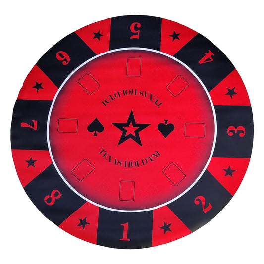 Portable Poker Table Rubber Matt Round
