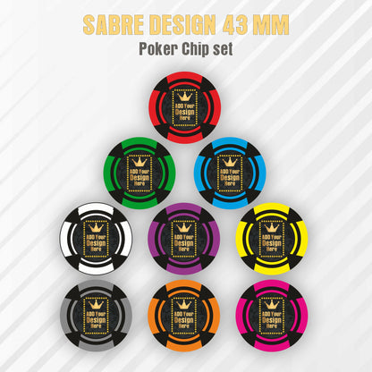 SABRE Customised Poker Chips 43MM