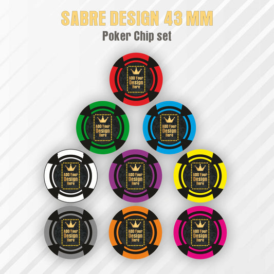 SABRE Customised Poker Chips 43MM