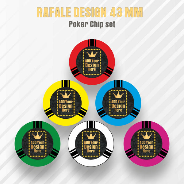 Rafale Customised Poker Chips 43 MM