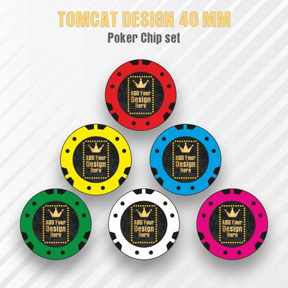 Tomcat Customised Poker Chips 40 MM
