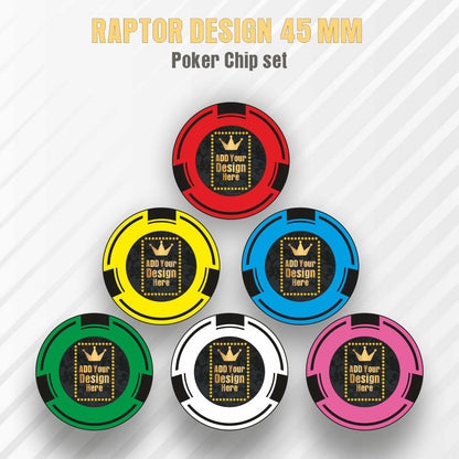 Raptor  Customised Poker Chips 45 MM