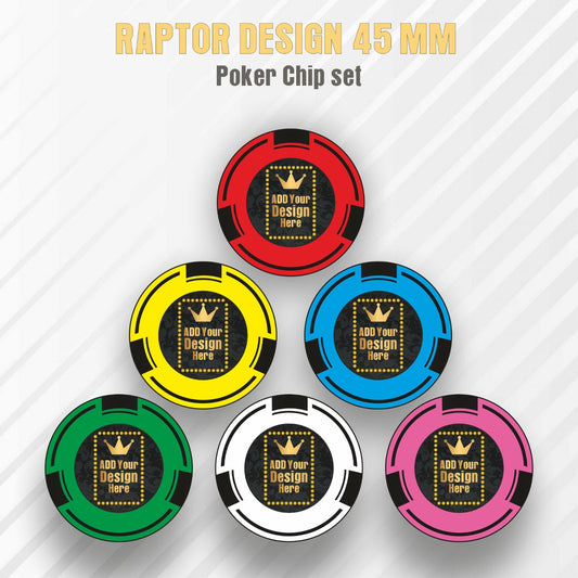 Raptor  Customised Poker Chips 45 MM