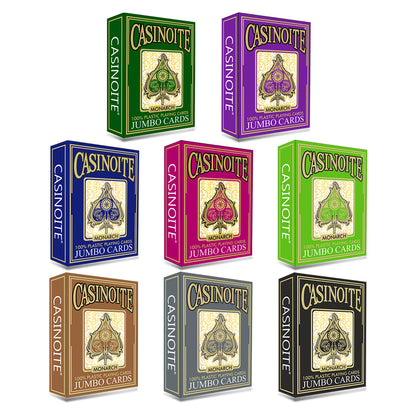 Monarch 100% Plastic Poker Playing Cards (8 Colors)