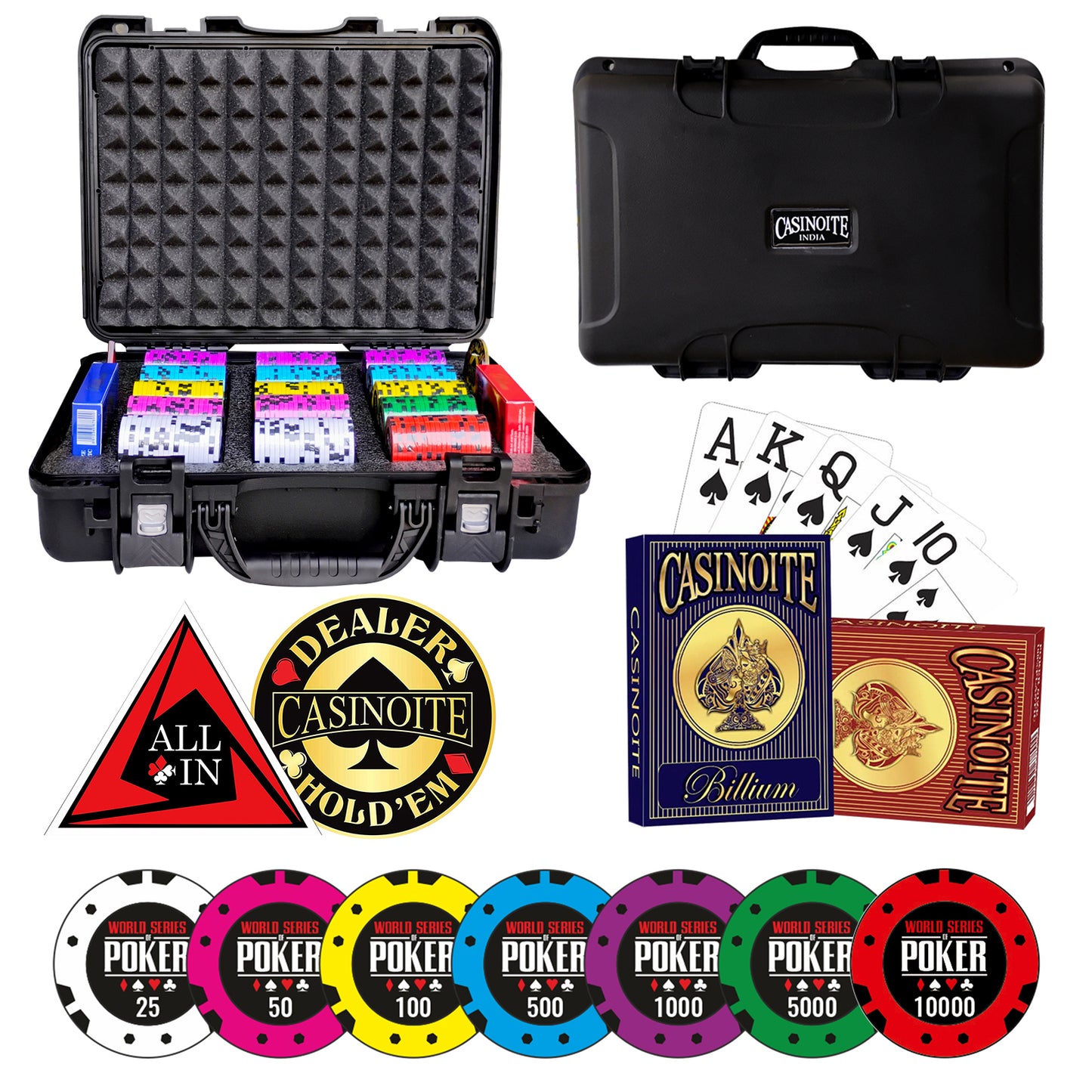 World Series Poker Set 300 Black Case