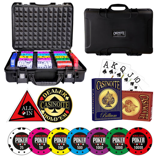 World Series Poker Set 300 Black Case
